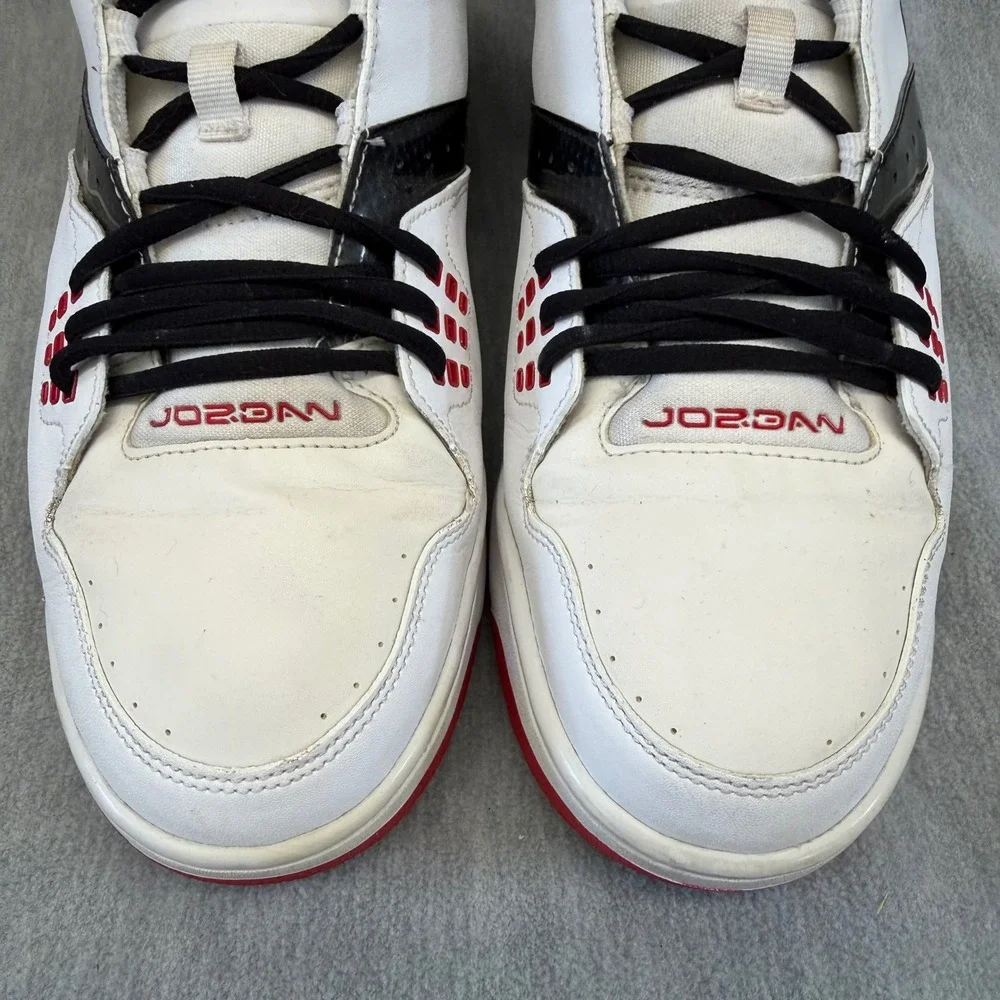 Nike Air Jordan Flight 23 White Red Sneakers Basketball Shoes Mens 12 317820-116
